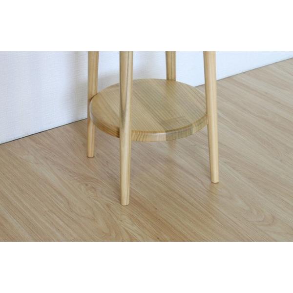 花台 丸 高さ50cm サイドテーブル ナイトテーブル 木製 無垢 高級感 ソファー横 ベッド おしゃれ 北欧 モダン 飾り棚 フラワースタンド |  | 05