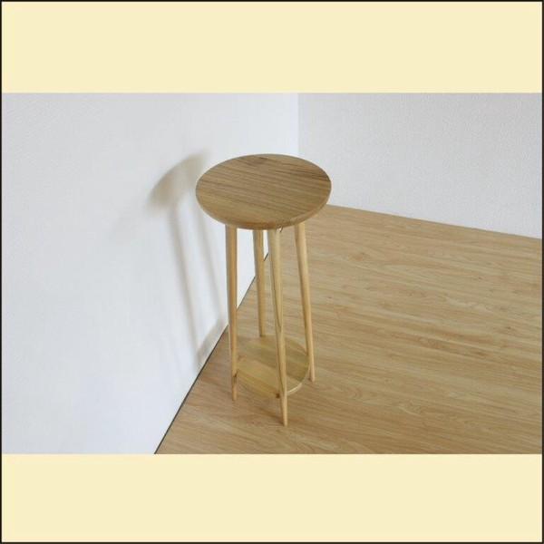 花台 丸 高さ80cm サイドテーブル ナイトテーブル 木製 無垢 高級感 ソファー横 ベッド おしゃれ 北欧 モダン 飾り棚 フラワースタンド |  | 12