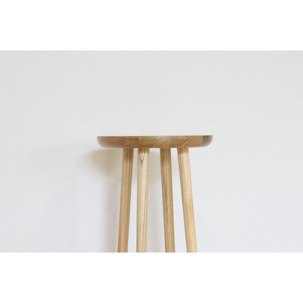 花台 丸 高さ80cm サイドテーブル ナイトテーブル 木製 無垢 高級感 ソファー横 ベッド おしゃれ 北欧 モダン 飾り棚 フラワースタンド |  | 04