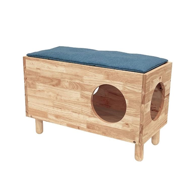 天然木をふんだんに使ったナチュラルシリーズ 組立家具/NATURAL SIGNATUREキャットハウス ねこハウス ペット用 かわいい 室内 |  | 02