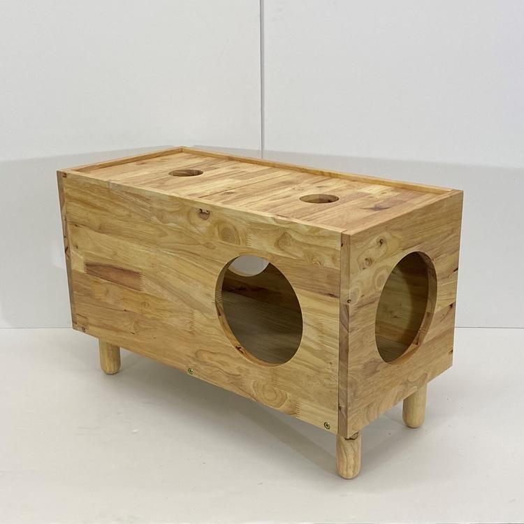 天然木をふんだんに使ったナチュラルシリーズ 組立家具/NATURAL SIGNATUREキャットハウス ねこハウス ペット用 かわいい 室内 |  | 05