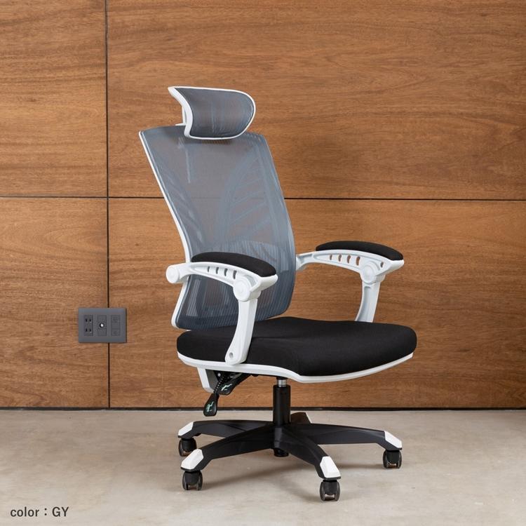 リクライニングもできる多機能オフィスチェア ハイバックチェア　ハイエ ヘッドレスト リクライニング ロッキング デスクチェア おしゃれ リモートワーク |  | 02