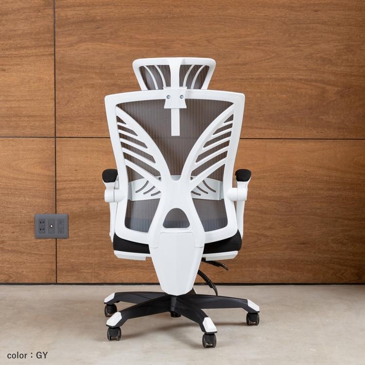 リクライニングもできる多機能オフィスチェア ハイバックチェア　ハイエ ヘッドレスト リクライニング ロッキング デスクチェア おしゃれ リモートワーク |  | 04