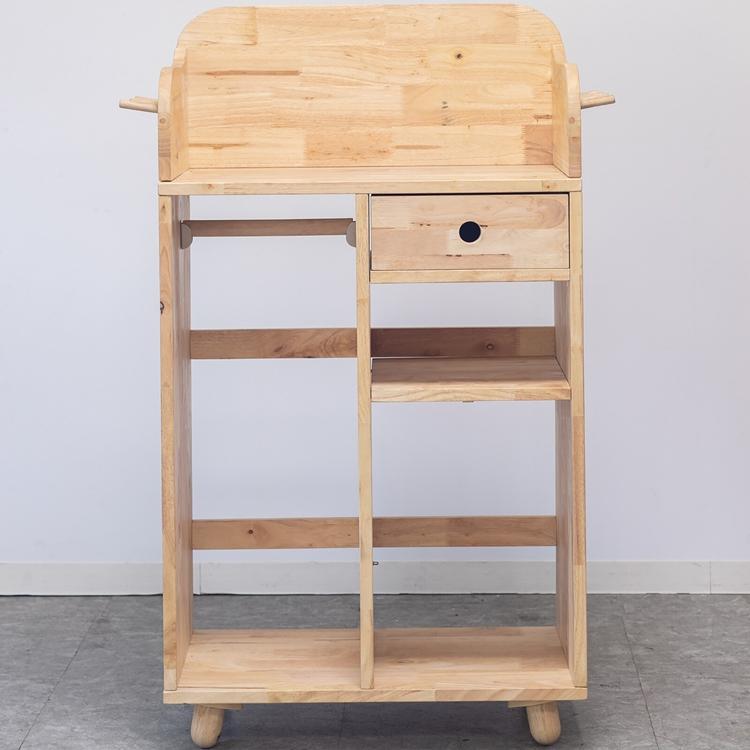 ハンガーラック付きの天然木製収納 NATURAL SIGNATURE オープンロッカー ランドセルラック 2人用 おしゃれ 子供部屋 スリム |  | 12