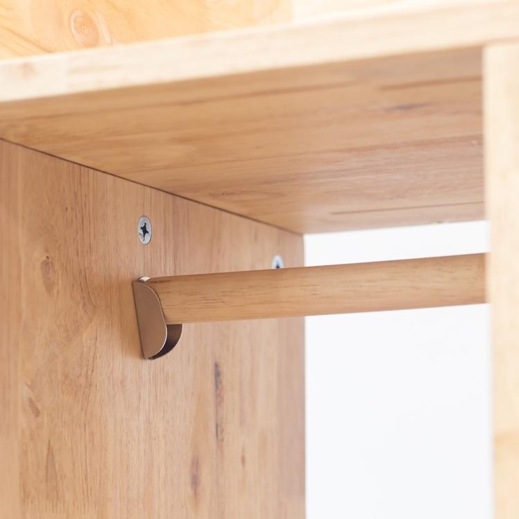 ハンガーラック付きの天然木製収納 NATURAL SIGNATURE オープンロッカー ランドセルラック 2人用 おしゃれ 子供部屋 スリム |  | 17