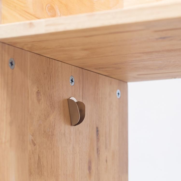 ハンガーラック付きの天然木製収納 NATURAL SIGNATURE オープンロッカー ランドセルラック 2人用 おしゃれ 子供部屋 スリム |  | 07