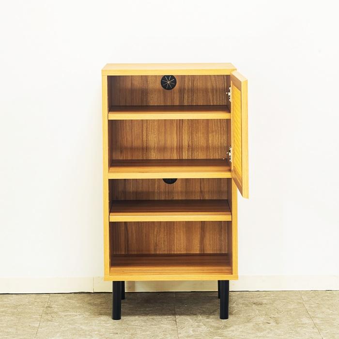 キャビネット コンソール 45cm ラタン風 ナチュラル おしゃれ 北欧 和モダン アジアン カントリー 木製 レトロ ヴィンテージ リビング収納 モダン 一人暮らし | ブランド登録なし | 04