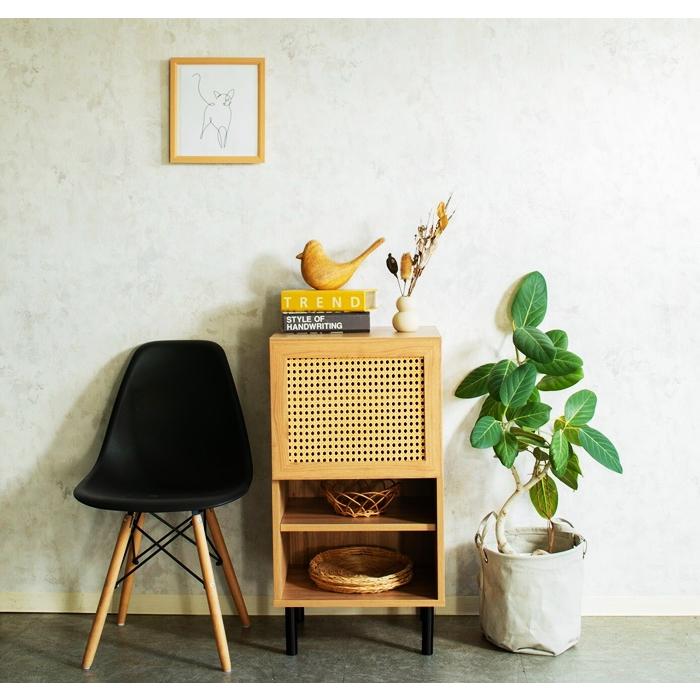 キャビネット コンソール 45cm ラタン風 ナチュラル おしゃれ 北欧 和モダン アジアン カントリー 木製 レトロ ヴィンテージ リビング収納 モダン 一人暮らし | ブランド登録なし | 08