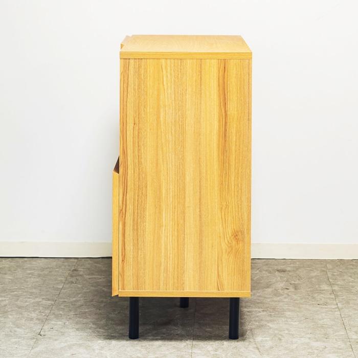 キャビネット コンソール 90cm ラタン風 ナチュラル おしゃれ 北欧 和モダン アジアン カントリー 木製 レトロ ヴィンテージ リビング収納 モダン 電話台 FAX台 | ブランド登録なし | 04