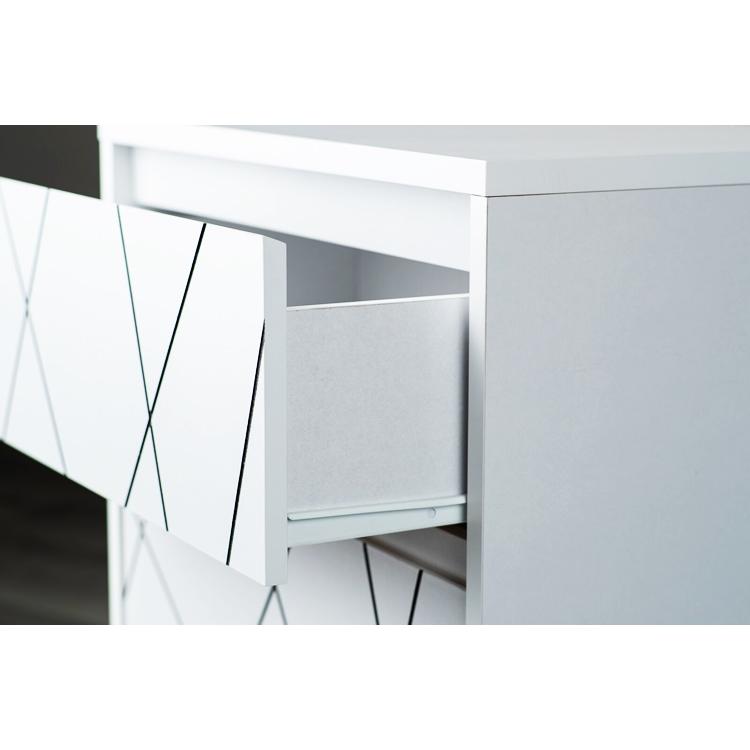 チェスト タンス 3段 箪笥 たんす 引出し収納 幾何学模様 木製 おしゃれ デザイン リビング収納 韓国風 かっこいい ナチュラル ホワイト 北欧 カントリー 白家具 | ブランド登録なし | 10