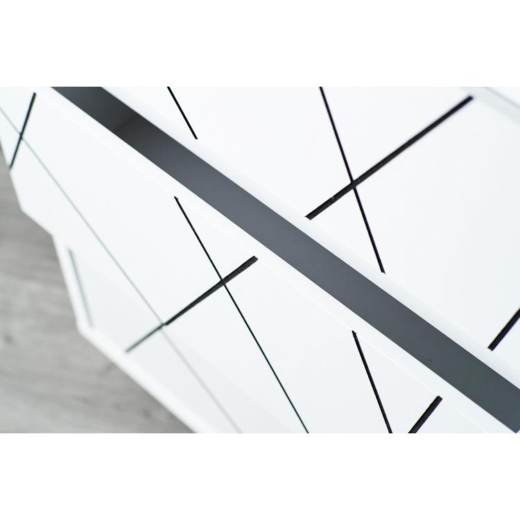 チェスト タンス 3段 箪笥 たんす 引出し収納 幾何学模様 木製 おしゃれ デザイン リビング収納 韓国風 かっこいい ナチュラル ホワイト 北欧 カントリー 白家具 | ブランド登録なし | 13