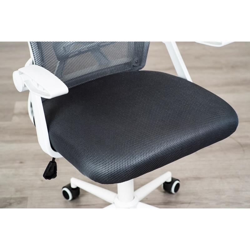 オフィスチェア ワークチェア ランバーサポート メッシュ 肘掛付き キャスター付き 回転式 高さ調整 ライトグレー ダークグレー 高さ調節 会議室 会社 事務所 昇 | ブランド登録なし | 11