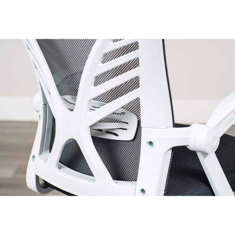 オフィスチェア ワークチェア ランバーサポート メッシュ 肘掛付き キャスター付き 回転式 高さ調整 ライトグレー ダークグレー 高さ調節 会議室 会社 事務所 昇 | ブランド登録なし | 12