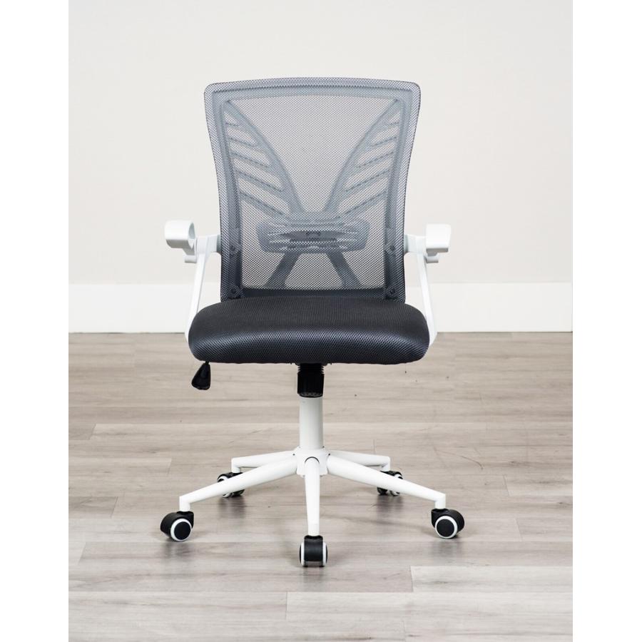 オフィスチェア ワークチェア ランバーサポート メッシュ 肘掛付き キャスター付き 回転式 高さ調整 ライトグレー ダークグレー 高さ調節 会議室 会社 事務所 昇 | ブランド登録なし | 04