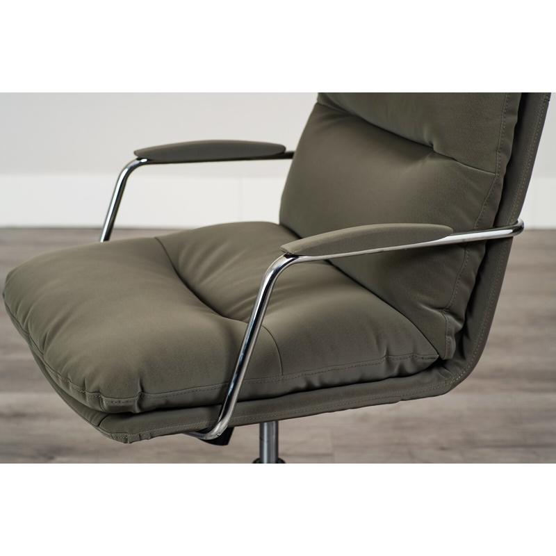 オフィスチェア 肘付き ファブリック キャスター付き 回転式 高さ調節 書斎チェア ワークチェア デスクチェア アームチェア パソコンチェア 高さ調整 会社 事務 | ブランド登録なし | 08