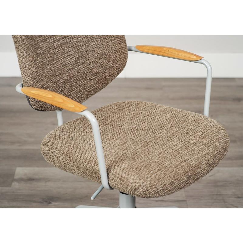 オフィスチェア 肘付き ファブリック キャスター付き 回転式 高さ調節 書斎チェア ワークチェア 木肘 デスクチェア アームチェア パソコンチェア 高さ調整 会社 | ブランド登録なし | 10