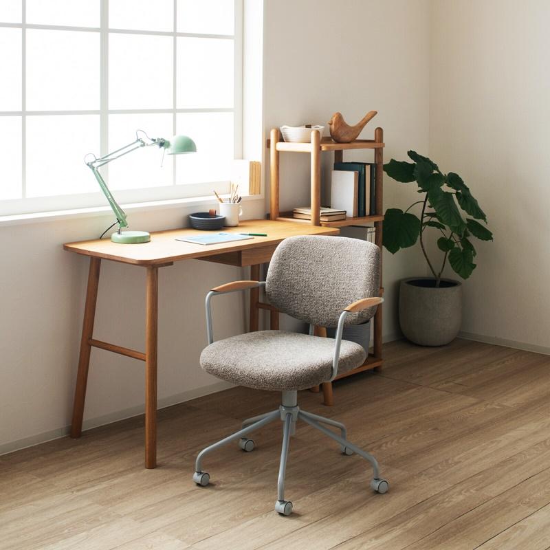 オフィスチェア 肘付き ファブリック キャスター付き 回転式 高さ調節 書斎チェア ワークチェア 木肘 デスクチェア アームチェア パソコンチェア 高さ調整 会社 | ブランド登録なし | 12