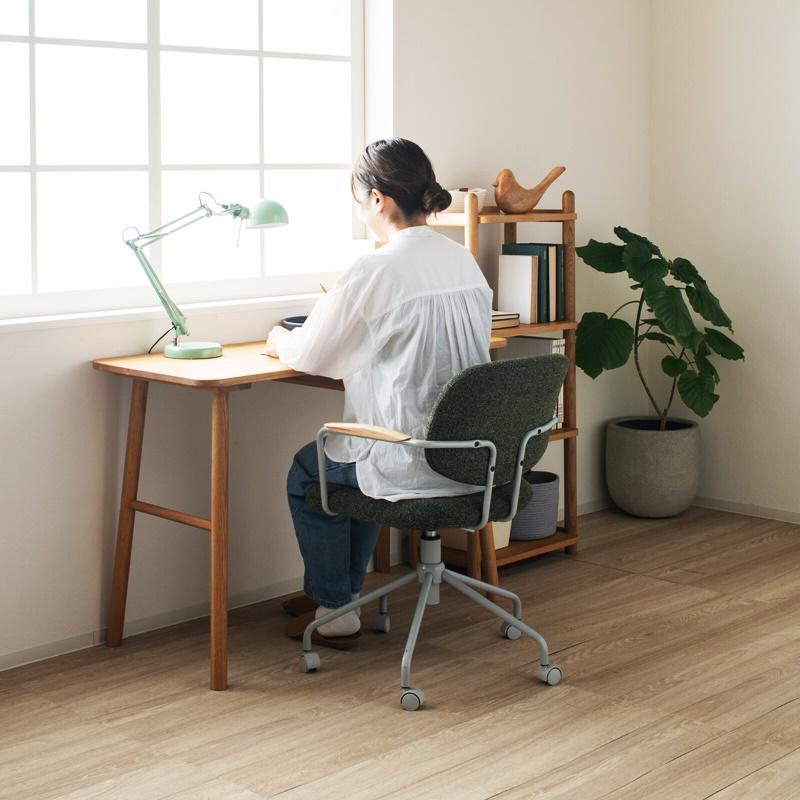 オフィスチェア 肘付き ファブリック キャスター付き 回転式 高さ調節 書斎チェア ワークチェア 木肘 デスクチェア アームチェア パソコンチェア 高さ調整 会社 | ブランド登録なし | 14