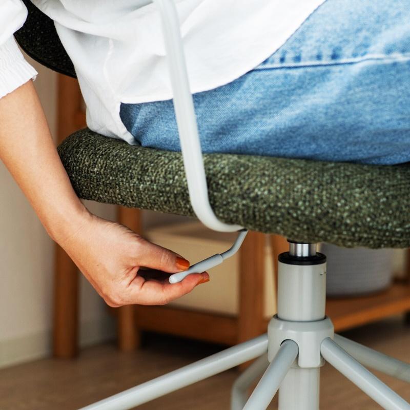 オフィスチェア 肘付き ファブリック キャスター付き 回転式 高さ調節 書斎チェア ワークチェア 木肘 デスクチェア アームチェア パソコンチェア 高さ調整 会社 | ブランド登録なし | 15