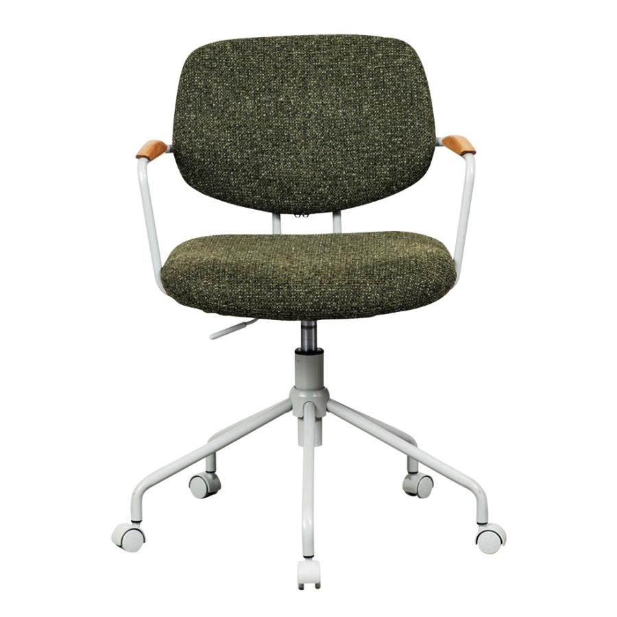 オフィスチェア 肘付き ファブリック キャスター付き 回転式 高さ調節 書斎チェア ワークチェア 木肘 デスクチェア アームチェア パソコンチェア 高さ調整 会社 | ブランド登録なし | 02