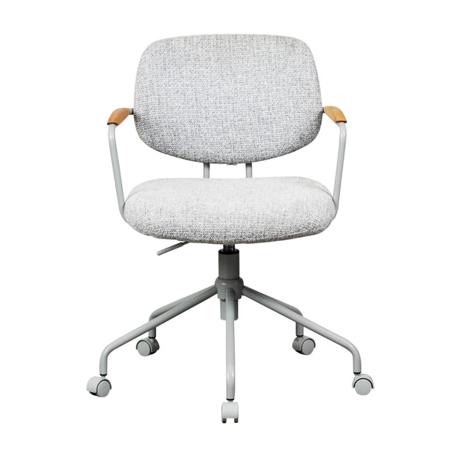 オフィスチェア 肘付き ファブリック キャスター付き 回転式 高さ調節 書斎チェア ワークチェア 木肘 デスクチェア アームチェア パソコンチェア 高さ調整 会社 | ブランド登録なし | 06