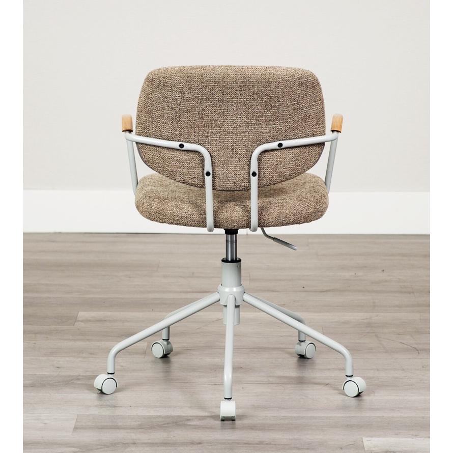 オフィスチェア 肘付き ファブリック キャスター付き 回転式 高さ調節 書斎チェア ワークチェア 木肘 デスクチェア アームチェア パソコンチェア 高さ調整 会社 | ブランド登録なし | 09