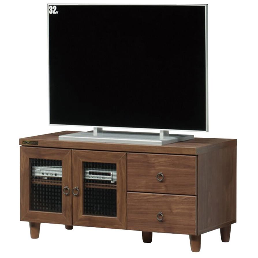 90幅 ローボード テレビ台 テレビボード リビングボード TV台 TVボード AVボード 収納棚 天然木 木製 ロータイプ | 