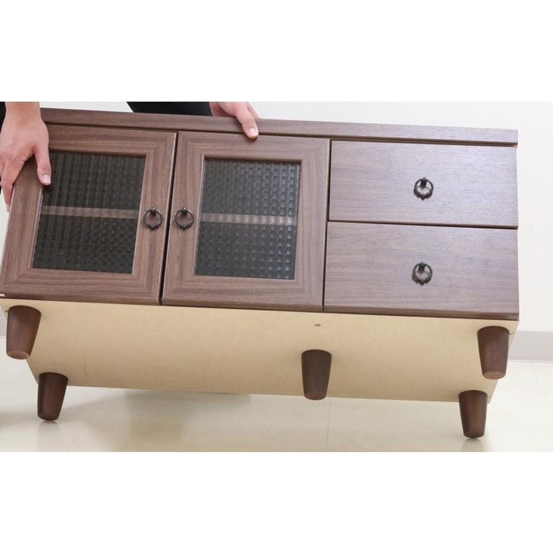 90幅 ローボード テレビ台 テレビボード リビングボード TV台 TVボード AVボード 収納棚 天然木 木製 ロータイプ |  | 06