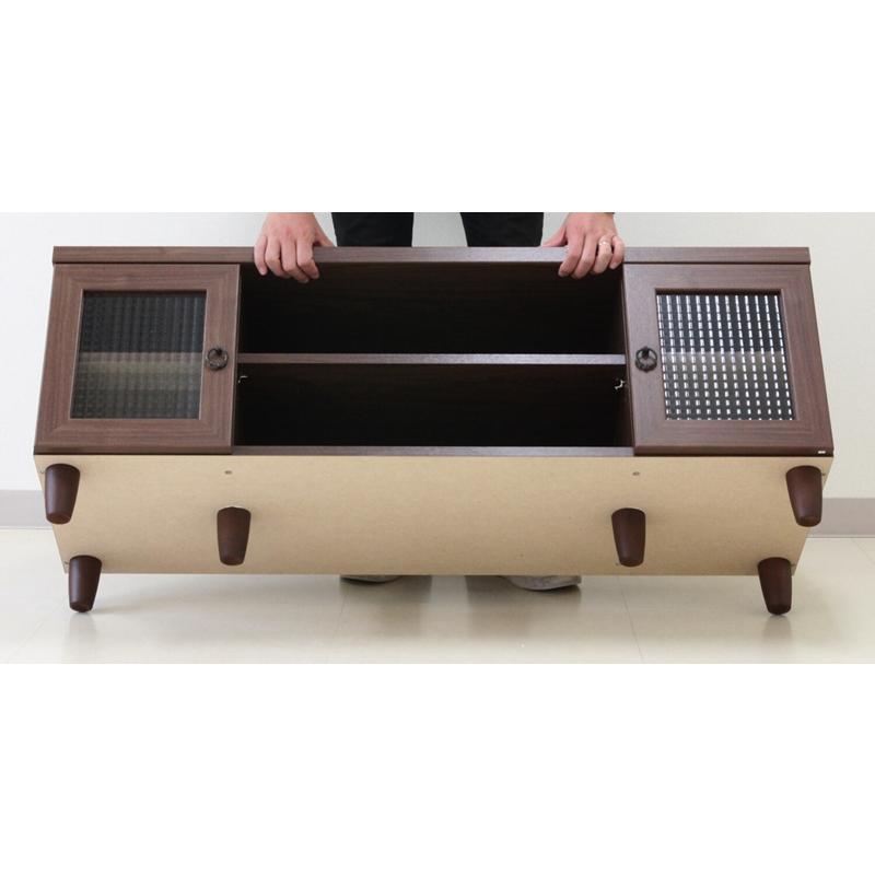 120幅 ローボード テレビ台 テレビボード リビングボード TV台 TVボード AVボード 収納棚 天然木 木製 ロータイプ |  | 03