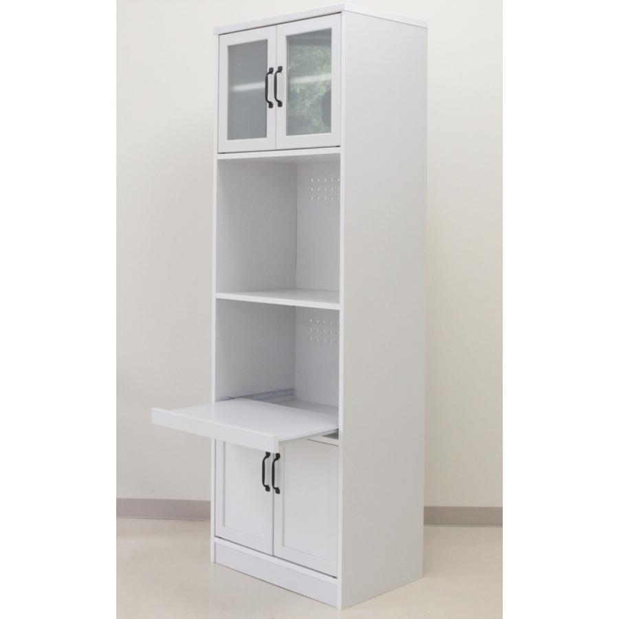 レンジ台 60幅 レンジボード キッチンボード カップボード コンセント キッチン収納 レンジラック ユリアン ホワイト シンプル 高級感 |  | 02