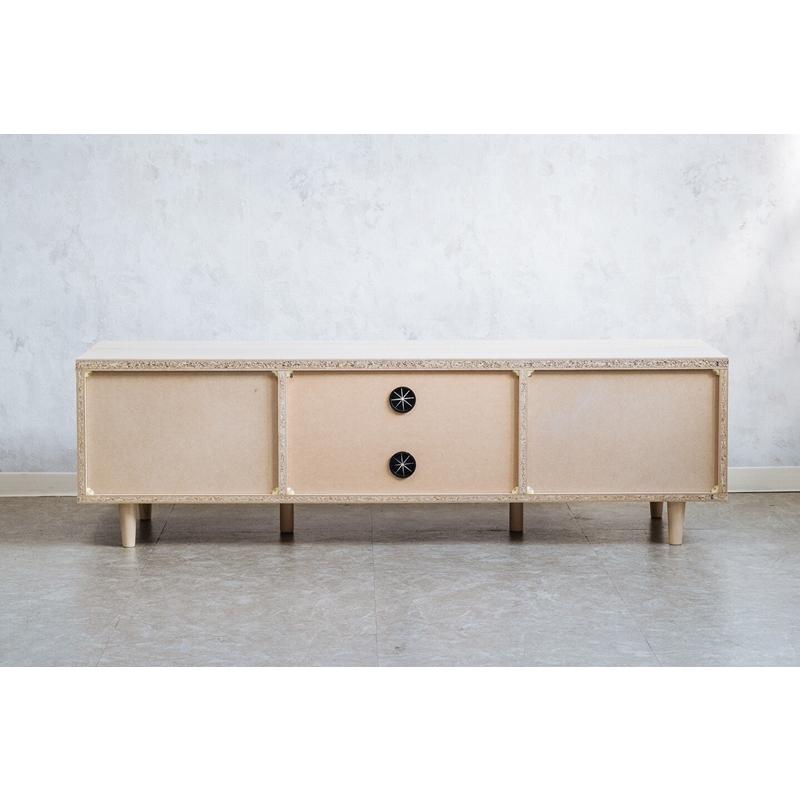 人気 ヘリンボーン柄 ローボード 幅135cm WH ホワイト テレビ台 テレビボード リビングボード TV台 TVボード AVボード |  | 04