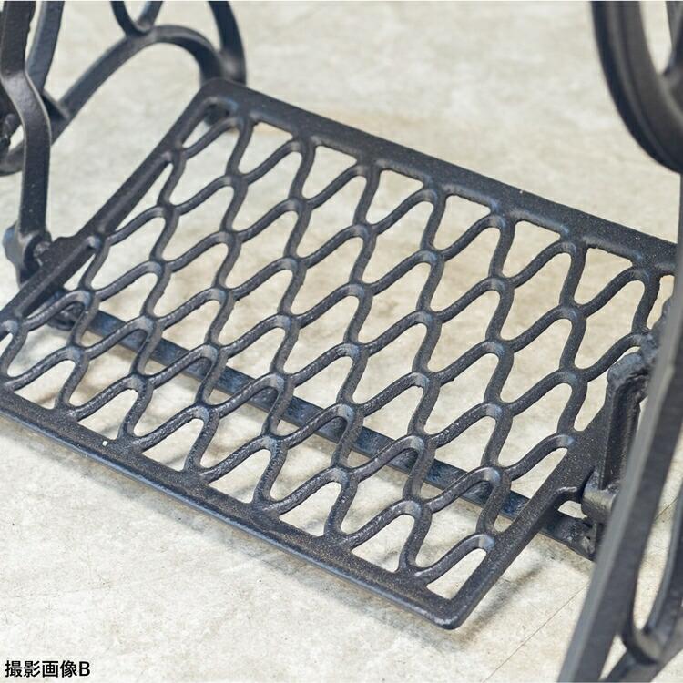 チーク無垢×個性的なアンティーク脚が魅力 90ミシンテーブル シンバ/ienowa 作業台 机 パソコンデスク ワークデスク おしゃれ アンティーク |  | 07