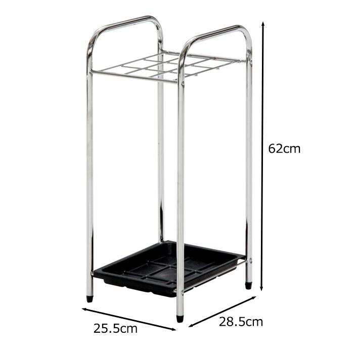 クロム傘立て 9マス 業務用 カフェ 店舗 オフィス SOHO 大容量 シンプル アンブレラスタンド 収納 傘たて かさたて かさ立て 傘 |  | 02