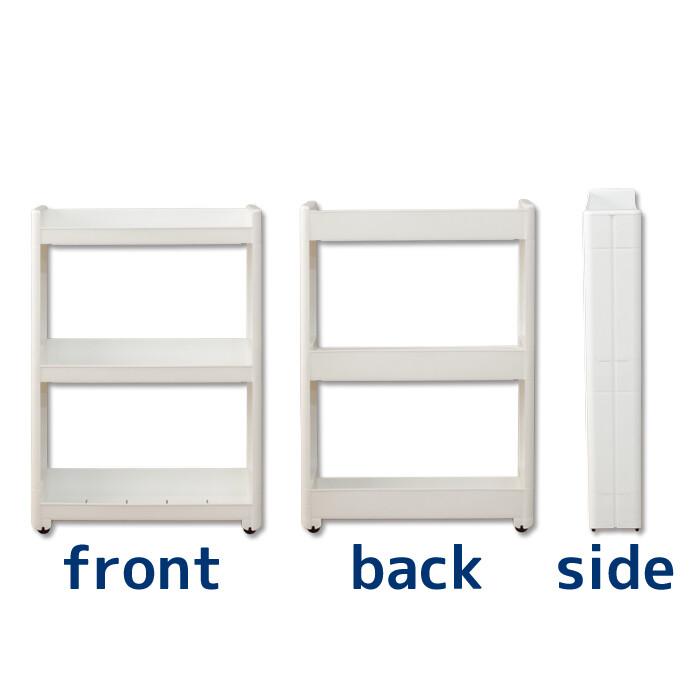 スマートワゴンFit 55-3段 W 隙間 キッチン スリム 収納 ラック すき間  棚 ラック 収納 ストッカー サニタリー 洗面所 おしゃれ |  | 04