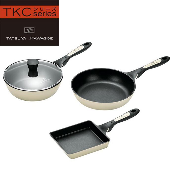 タツヤ・カワゴエ キッチンツール3点セット 調理器具 調理小物 ガス火対応 IH対応 フライパンセット 調理用品 キッチン | 