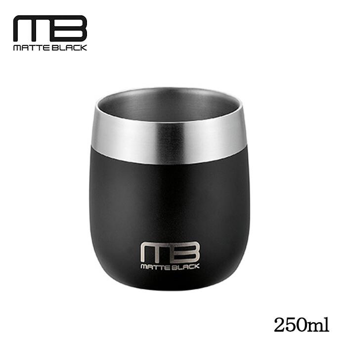 18-8ステンレス二重構造 マットブラック フリータンブラー おしゃれ コーヒーカップ コップ 酒器 日本製 高級感 | 