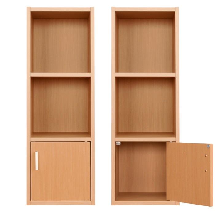 扉付スリムラック 収納家具 カラーボックス 収納棚 本棚 幅30 隙間 コンパクト リビング収納 シェルフ おしゃれ フリーラック |  | 01