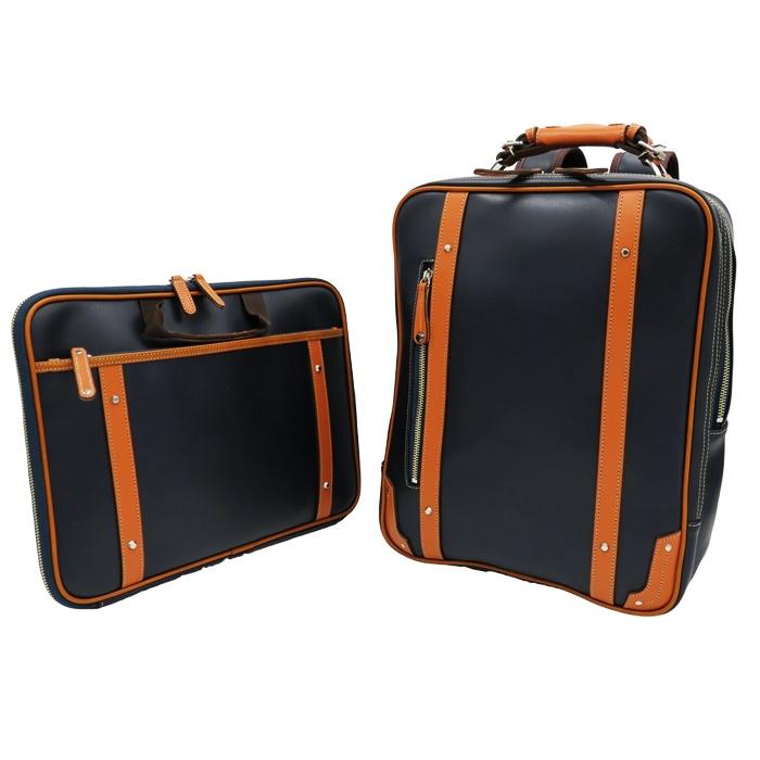 日本製 パトリックビジネスリュック＆クラッチショルダー バックパック ビジネスバッグ 2way ショルダーバッグ ブラック レッドブラウン ネイビー クロスボディ | ブランド登録なし | 01