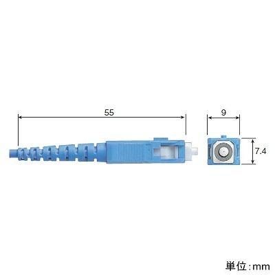 パナソニック　光ファイバコード　2心両端ＳＣコネクタタイプ　シングルモード　コード長2ｍ　イエロー　ＮＲ6121119Ｙ