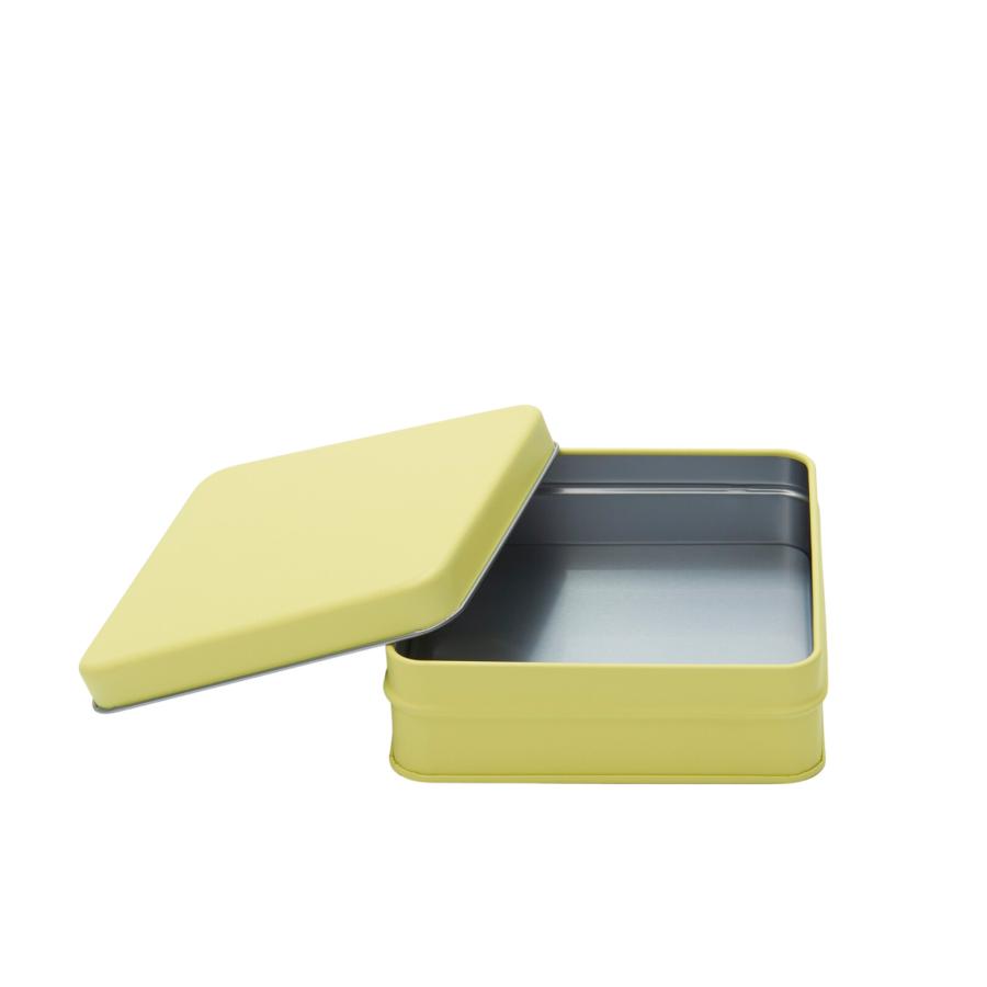 ブリキ缶 イロイロカン角1 無地 シンプル カラーリング 小物入れ 小物収納 四角形 レッド イエロー ピンク ブルー ブラック ホワイト ブラウン オレンジ | ブランド登録なし | 04