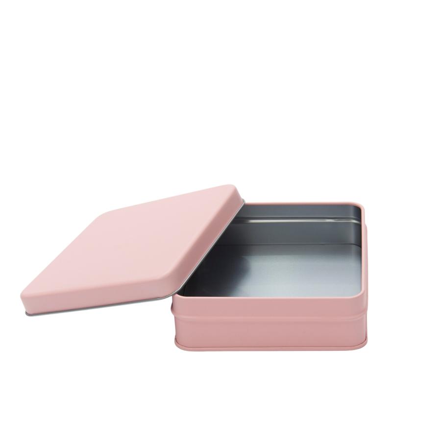 ブリキ缶 イロイロカン角1 無地 シンプル カラーリング 小物入れ 小物収納 四角形 レッド イエロー ピンク ブルー ブラック ホワイト ブラウン オレンジ | ブランド登録なし | 08