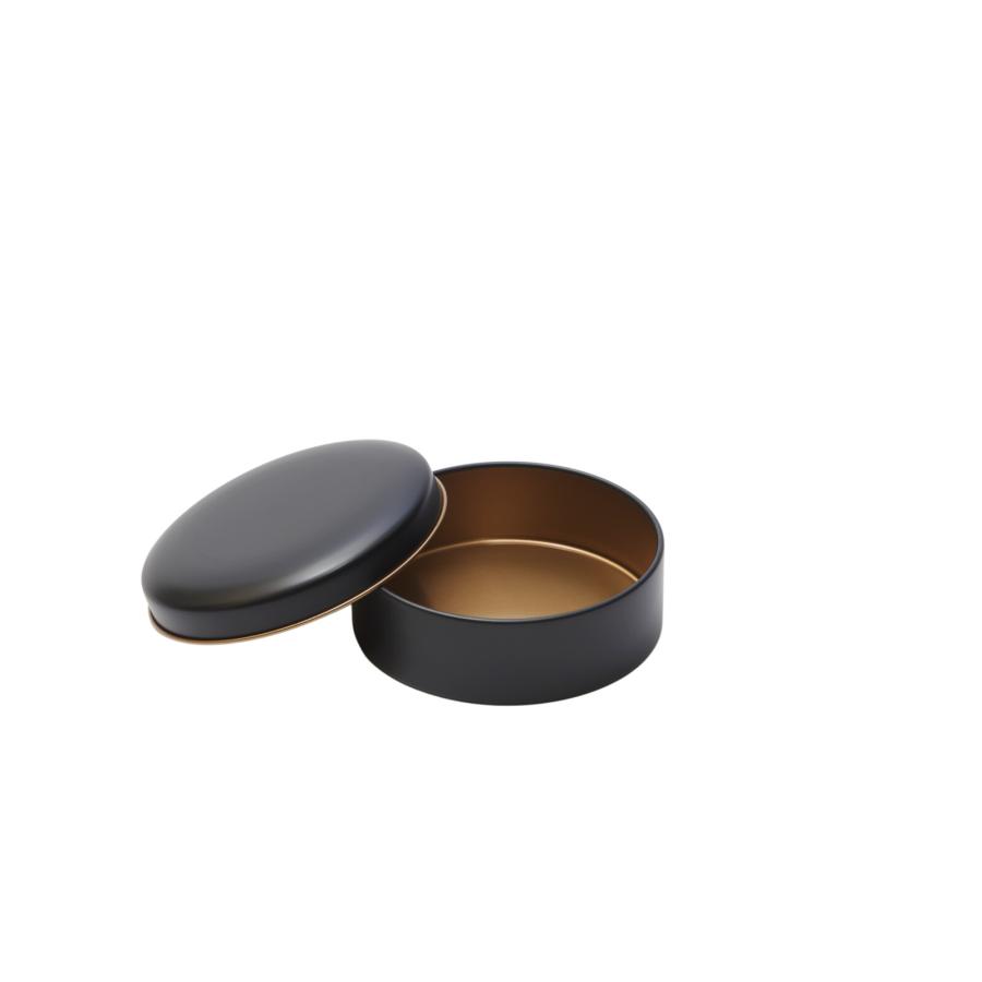 ブリキ缶 イロイロカン丸1 無地 シンプル 小物入れ 小物収納 四角形 レッド イエロー ピンク ブルー ブラック ホワイト ブラウン オレンジ 丸型 円型 ラウンド型 | ブランド登録なし | 12