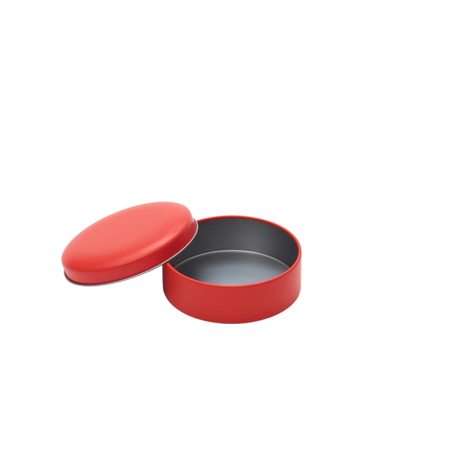 ブリキ缶 イロイロカン丸1 無地 シンプル 小物入れ 小物収納 四角形 レッド イエロー ピンク ブルー ブラック ホワイト ブラウン オレンジ 丸型 円型 ラウンド型 | ブランド登録なし | 13