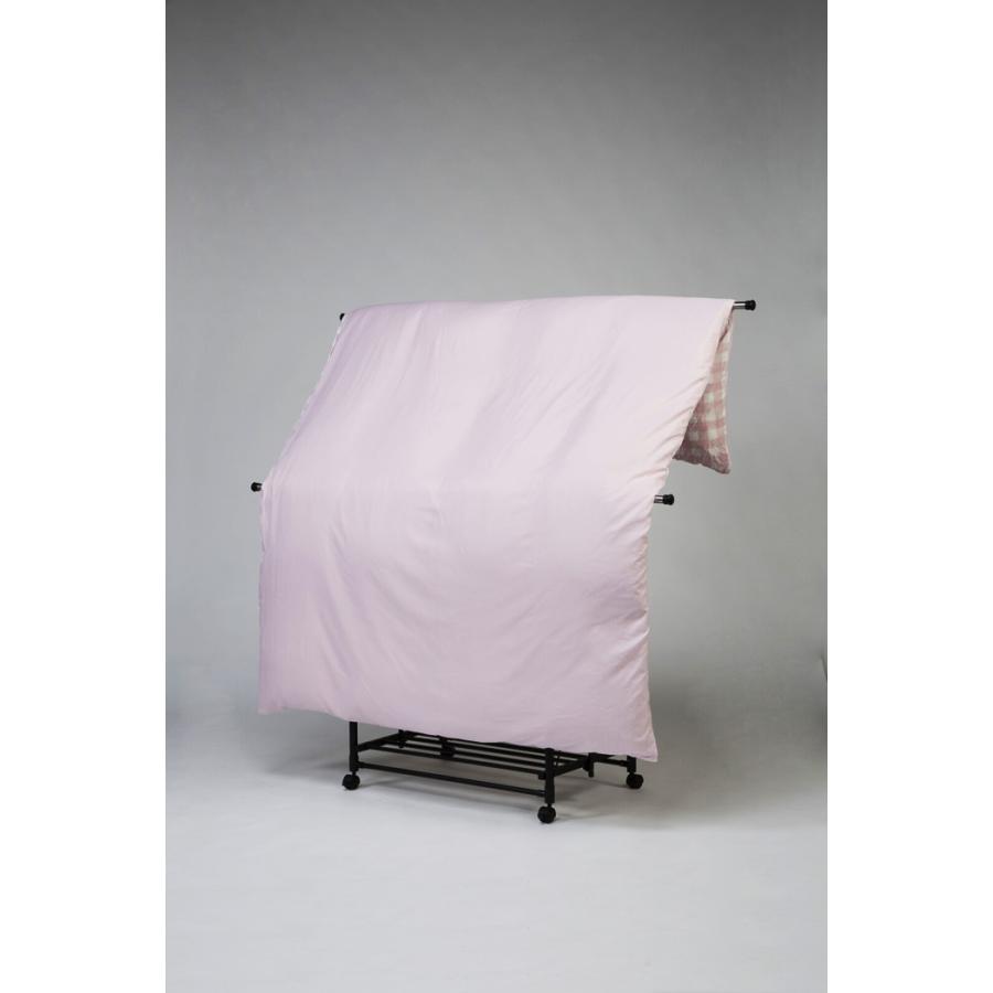 ハンガーラック 折りたたみ 洗濯物 コンパクト 物干し 服収納 ランドリー 部屋干し 大容量 タオル掛け キャスター付き ブラック 折り畳み シンプル スタンダード | ブランド登録なし | 08