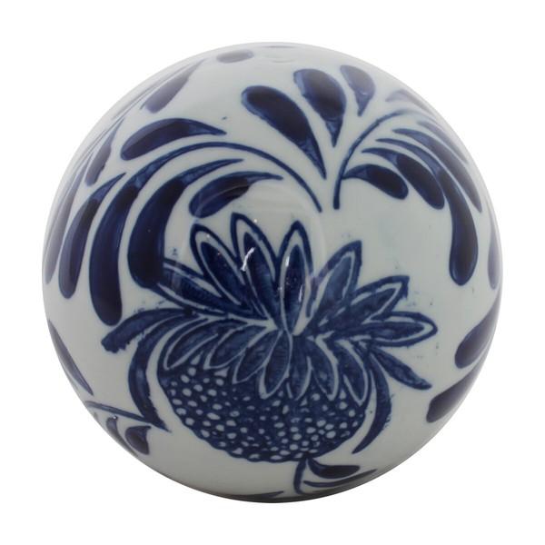 陶器のシノワズリボールオブジェ 6個セット φ10cm インテリア おしゃれ アンティーク 玄関 リビング 置物 モダン |  | 06