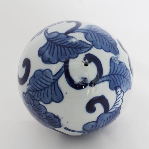 陶器のシノワズリボールオブジェ 6個セット φ10cm インテリア おしゃれ アンティーク 玄関 リビング 置物 モダン |  | 09