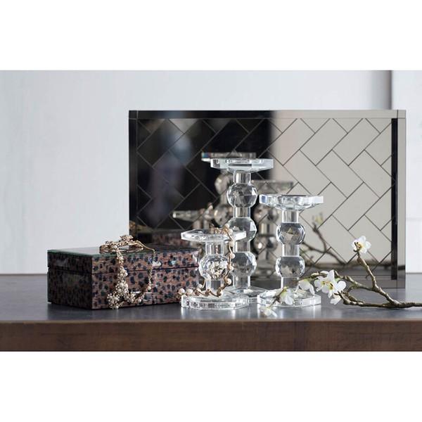 ガラスのキャンドルスタンド おしゃれ 高級感 アンティーク エレガント ロウソク立て |  | 06