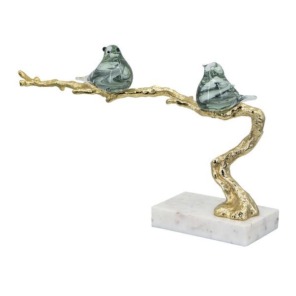鳥のガラスオブジェ AN-77741 インテリア おしゃれ アンティーク 玄関 リビング 置物 モダン |  | 01