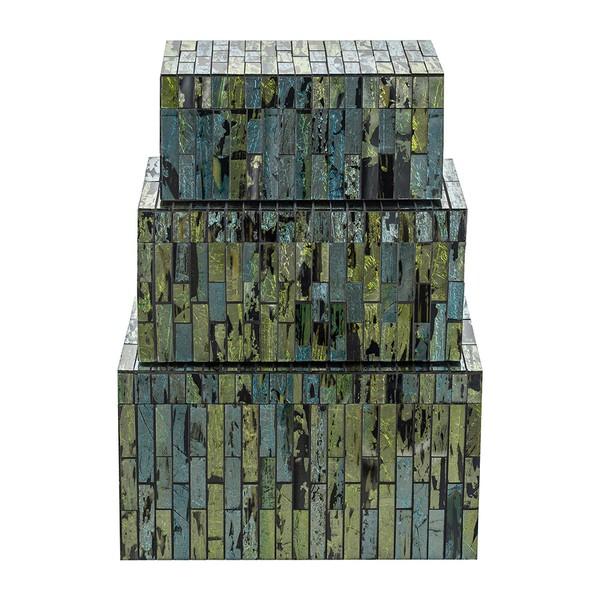 ガラスボックス 3個セット アクセサリー 入れ物 AN-96114 小物入れ 小物収納 整理整頓 卓上 机上 収納ケース 収納ボックス |  | 01