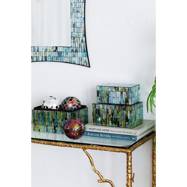 ガラスボックス 3個セット アクセサリー 入れ物 AN-96114 小物入れ 小物収納 整理整頓 卓上 机上 収納ケース 収納ボックス |  | 06